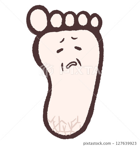 腳底有裂痕的腳跟的圖示 127639923