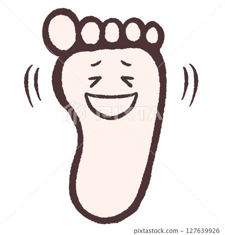 Illustration of laughing soles 127639926