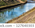River photo. Image of a calm river. 127640303