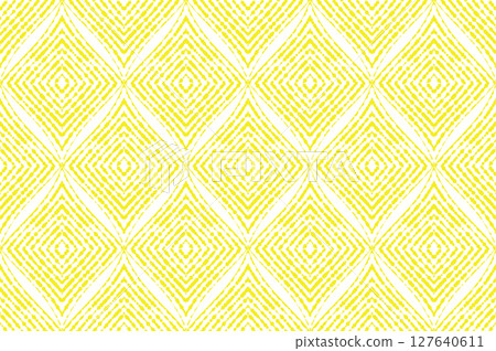 Abstract geometric pattern. A seamless vector background. White and yellow ornament. Graphic modern pattern. Simple lattice graphic design 127640611