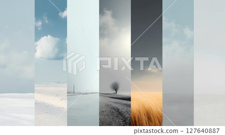 Various weather conditions 127640887