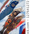 carp streamers fluttering in the wind 127641272