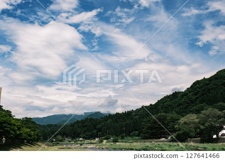 Rural landscape in the mountains Rural landscape in the mountains 127641466