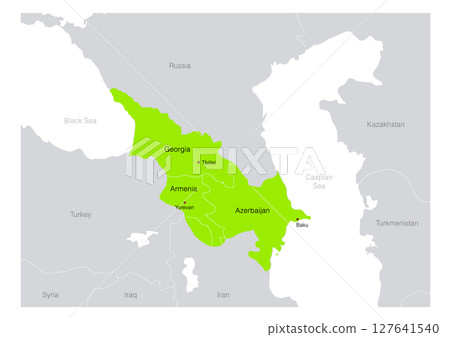 Map of the South Caucasus region Map of Azerbaijan, Armenia, Georgia Map of the South Caucasus region Map of Azerbaijan, Armenia, Georgia 127641540