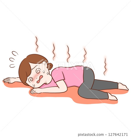 一名女子因中暑暈倒（附地） 127642171