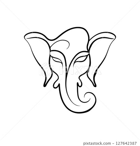 Ganesh Chaturthi Day Silhouette Vector Ganesh Chaturthi Day Silhouette Vector 127642387