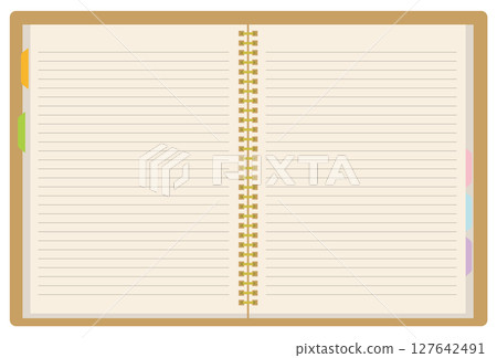Binder notebook with index 127642491