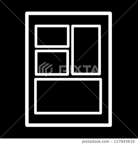 Comic manuscript with fewer frames 127643610