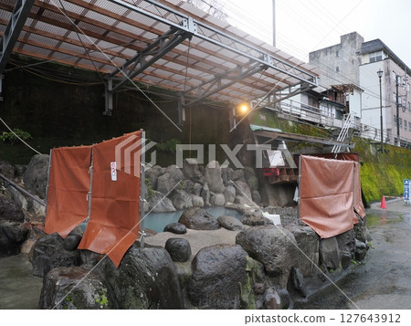 大分縣日田市天瀨町湯山天瀨溫泉藥師湯露天浴池外觀 127643912
