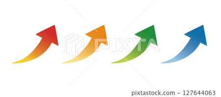 對角彩色箭頭集 對角彩色箭頭集 127644063