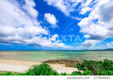 石垣島阿羅阿羅海灘清澈碧綠 127644601