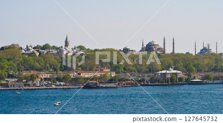 Topkapi Palace before Marmara sea, Istanbul, Turkey 127645732