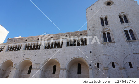 Basilica of Saint Nicolas or Basilica San Nicola de Bari At Bari Apulia Puglia Italy Basilica of Saint Nicolas or Basilica San Nicola de Bari At Bari Apulia Puglia Italy 127645770