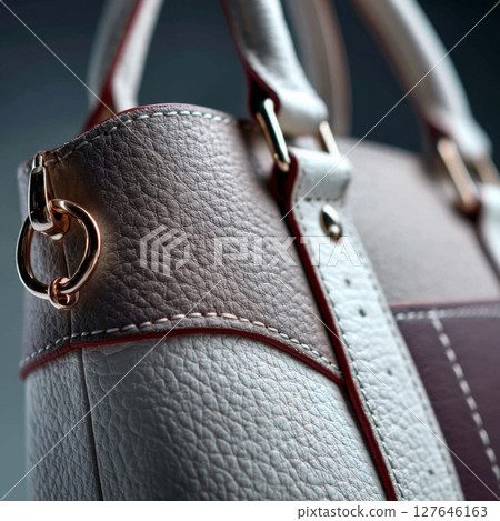 Your It Bag with two-tone leather design and gold-tone hardware accentuating minimalist structure 127646163