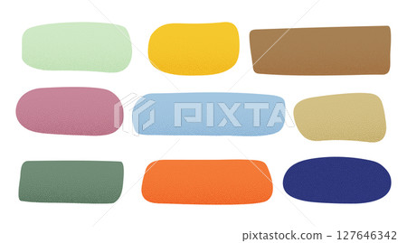 Liquid abstract speech bubbles. Hand drawn organic abstract frames. Empty text shapes. 127646342