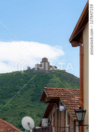 View of Jvari Monastery in Mtskheta. Travel to Georgia 127647159