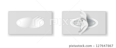 Tissue Box Opening and Lad 127647867