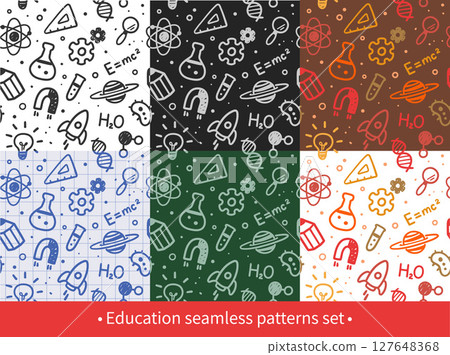 Education seamless pattern set 127648368