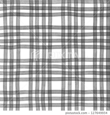 Black Plaid Gingham Hand Drawn Background Pattern Overlay Black Plaid Gingham Hand Drawn Background Pattern Overlay 127649934