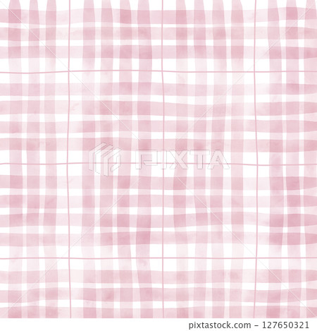 Pink Plaid Gingham Hand Drawn Background Pattern Overlay Pink Plaid Gingham Hand Drawn Background Pattern Overlay 127650321