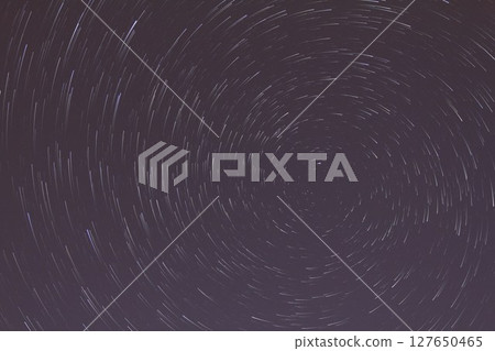 A view of the stars of the Milky Way with a mountain top in the foreground.Perseid Meteor Shower observation 127650465