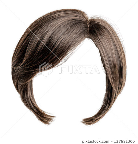 Stylish short brown layered haircut with highlights suitable for a modern look Stylish short brown layered haircut with highlights suitable for a modern look 127651300