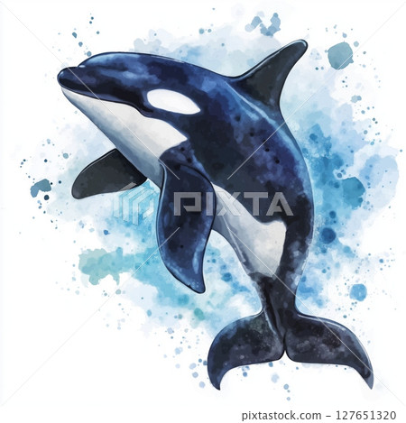 SeaWorld Orlando. SeaWorld Orlando hand drawn watercolor illustration SeaWorld Orlando. SeaWorld Orlando hand drawn watercolor illustration 127651320