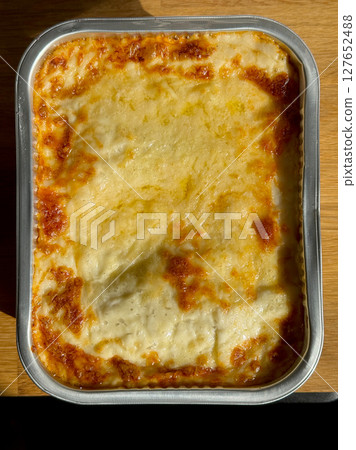 freshly baked lasagna freshly baked lasagna 127652488