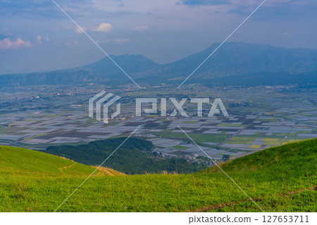 (Kumamoto Prefecture) View from Mount Aso's Daikanbo peak 127653711