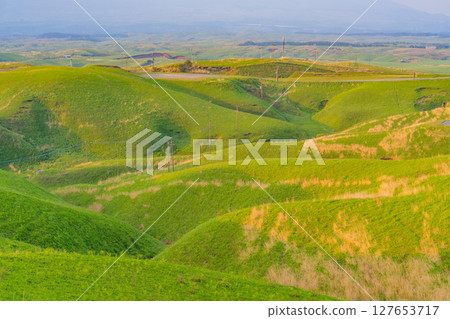 (Kumamoto Prefecture) View from Mount Aso's Daikanbo peak (Kumamoto Prefecture) View from Mount Aso's Daikanbo peak 127653717