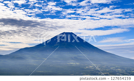 Spectacular view of Mt. Fuji from Ryugatake in summer, Yamanashi Prefecture Spectacular view of Mt. Fuji from Ryugatake in summer, Yamanashi Prefecture 127654159