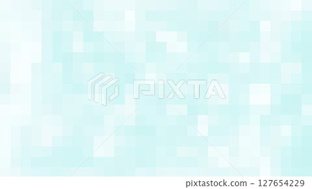 Gradient mosaic background illustration: Refreshing, cool, light blue, beautiful, elegant 127654229