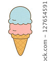 冰淇淋插圖 127654591