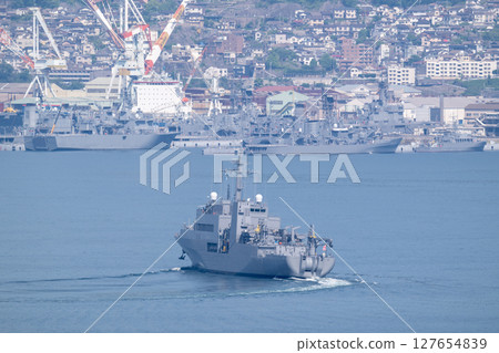 海上自衛隊布雷艦室戶號返回吳基地。 海上自衛隊布雷艦室戶號返回吳基地。 127654839