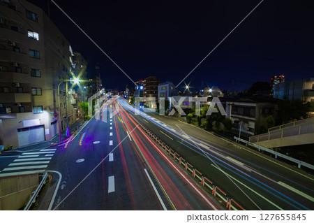 Kannana-dori，Sangenjaya周圍 環城7號線的夜景[交通圖] 127655845