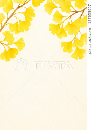 黃色銀杏葉 黃色銀杏葉 127655907