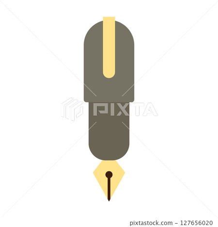 文具_扁平_鋼筆 文具_扁平_鋼筆 127656020