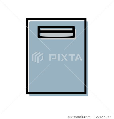 Stationery_Hand-drawn color_Binder Stationery_Hand-drawn color_Binder 127656058