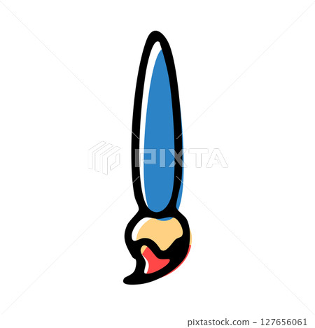Stationery_Hand-drawn color_Brush 127656061