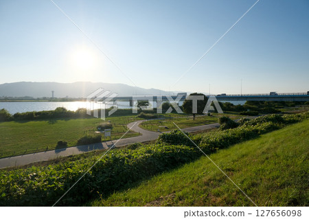 Aisai City, Aichi Prefecture_Tatsuta Ohashi Bridge 1_August 2024 Aisai City, Aichi Prefecture_Tatsuta Ohashi Bridge 1_August 2024 127656098