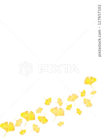 銀杏,銀杏,秋天,水彩,插畫 銀杏,銀杏,秋天,水彩,插畫 127657102