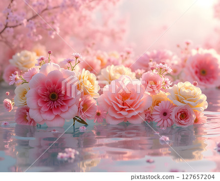 Flower background photo 127657204