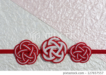 Japanese-style flower-shaped material made from rice paper 127657557