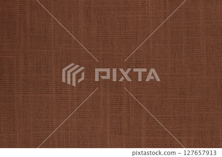 Dark brown linen fabric cloth texture background, seamless pattern of natural textile. Dark brown linen fabric cloth texture background, seamless pattern of natural textile. 127657913