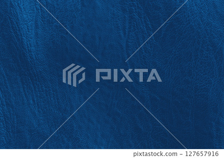 Dark blue leather texture background with seamless pattern and high resolution. 127657916