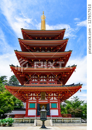 東京都日野市高畠不動尊金剛寺五層塔 127657918