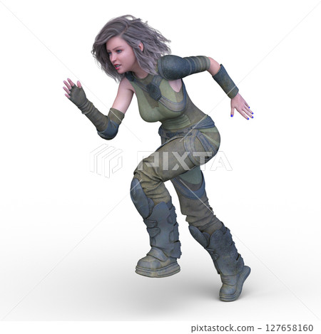 Female fighter Female fighter 127658160