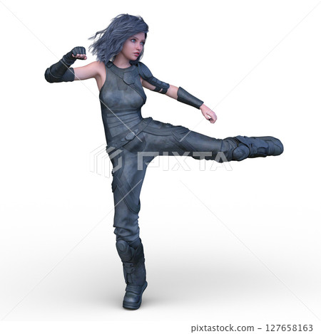 Female fighter Female fighter 127658163