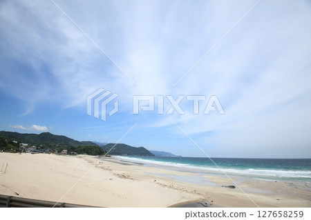 Beach with sea view Beach with sea view 127658259