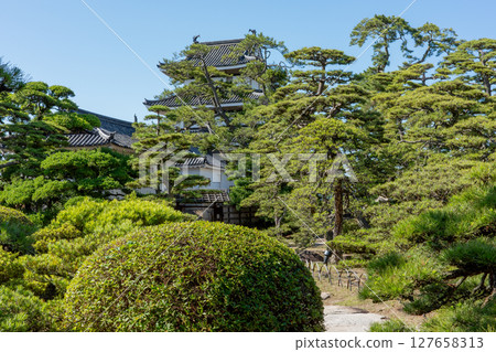 Hiunkaku Garden in Tamamo Park, Takamatsu Castle Ruins, Kagawa Prefecture 127658313